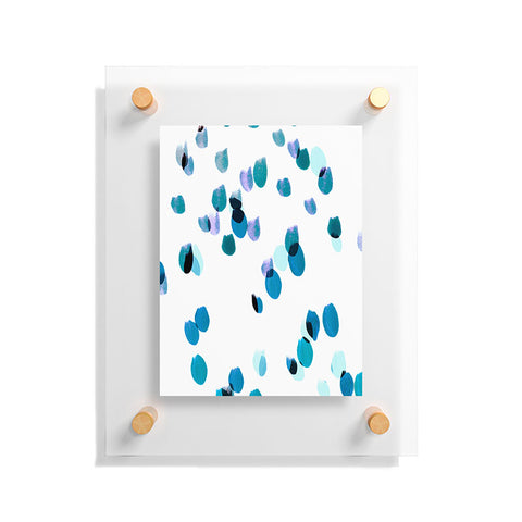 Iris Lehnhardt painted dots 8 Floating Acrylic Print