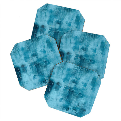 Iris Lehnhardt tex mix blue Coaster Set