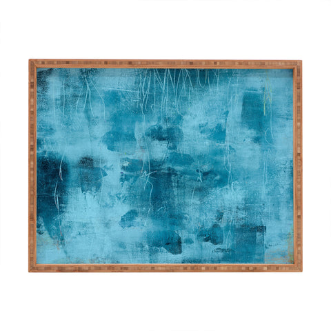 Iris Lehnhardt tex mix blue Rectangular Tray