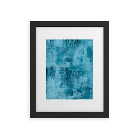 Iris Lehnhardt tex mix blue Framed Art Print