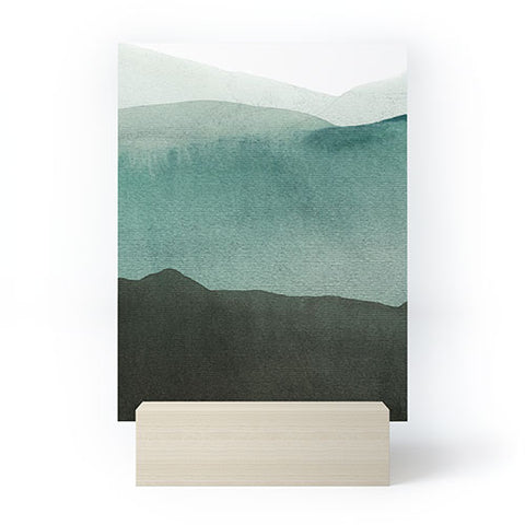 Iris Lehnhardt Valleys deep mountains high Mini Art Print