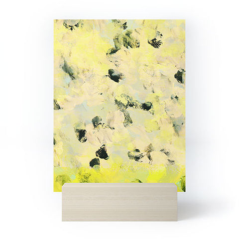 Iris Lehnhardt yellow mellow dots Mini Art Print