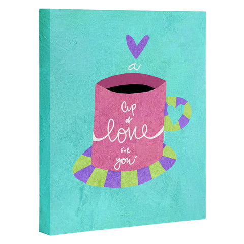 Isa Zapata A cup of love for you Art Canvas
