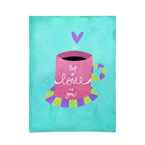 Isa Zapata A cup of love for you Poster