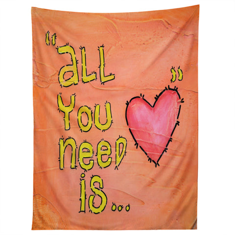 Isa Zapata All You Need Is Love Tapestry