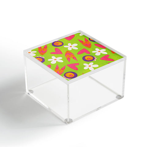 Isa Zapata Candy Flowers Acrylic Box