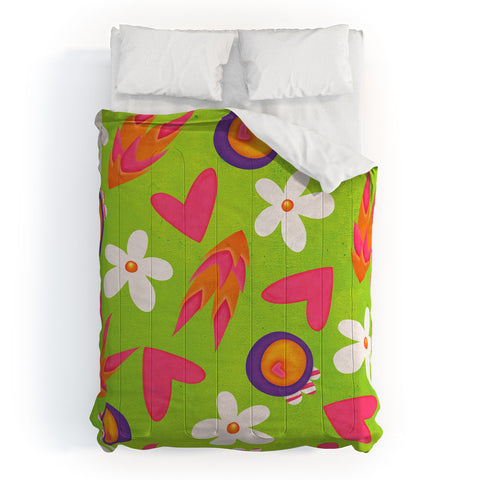 Isa Zapata Candy Flowers Comforter