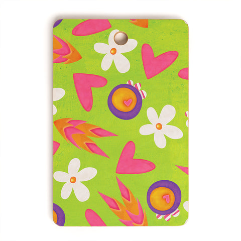Isa Zapata Candy Flowers Cutting Board Rectangle