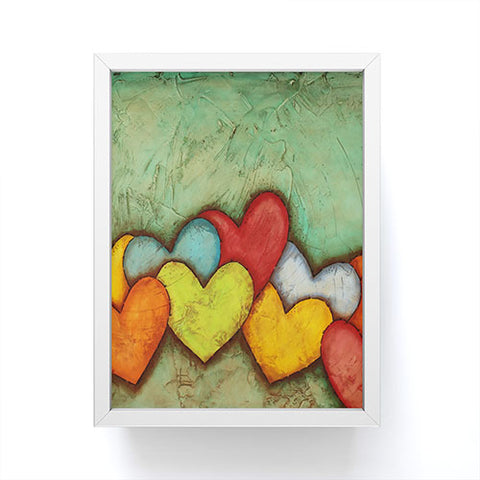 Isa Zapata Chain Of Love Framed Mini Art Print