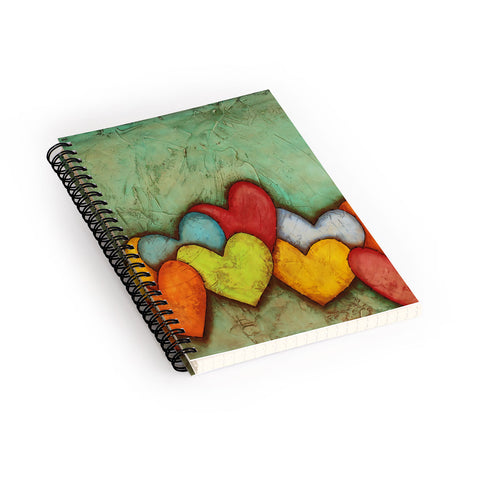 Isa Zapata Chain Of Love Spiral Notebook
