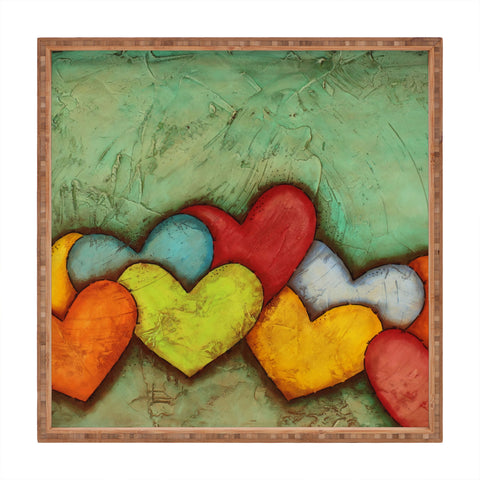 Isa Zapata Chain Of Love Square Tray