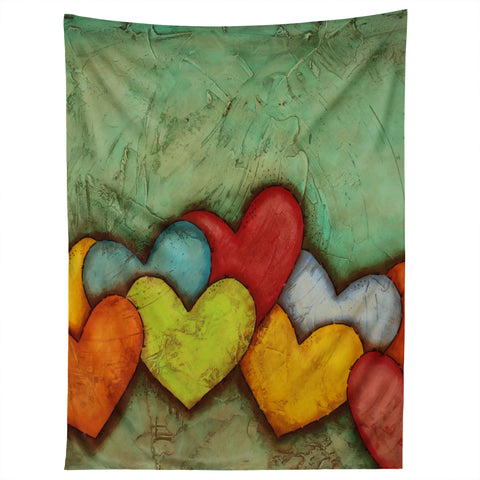 Isa Zapata Chain Of Love Tapestry