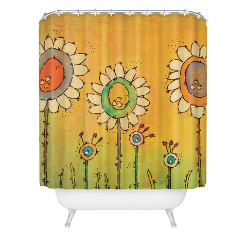 Isa Zapata Dinner At Sunset Shower Curtain