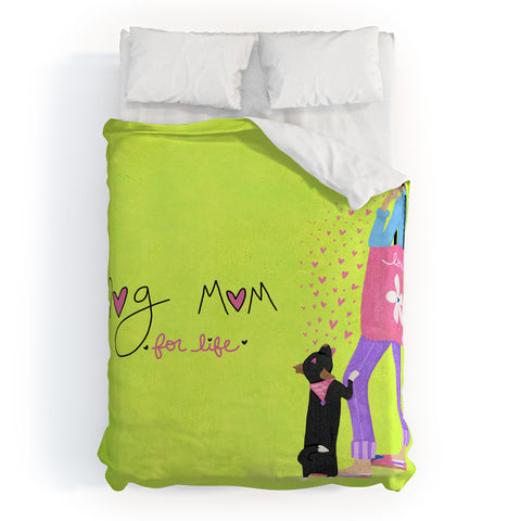 Isa Zapata Hold me mom Duvet Cover