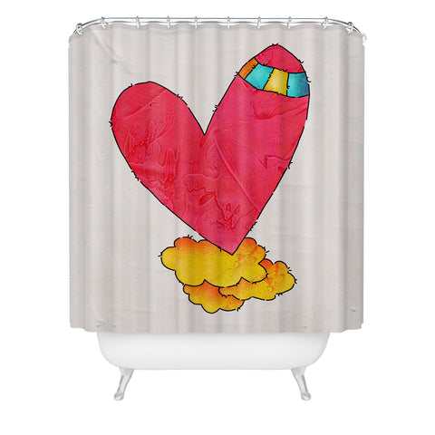 Isa Zapata In The Clouds 2 Shower Curtain