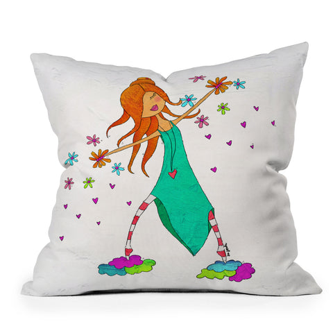 Isa Zapata Je veux Throw Pillow