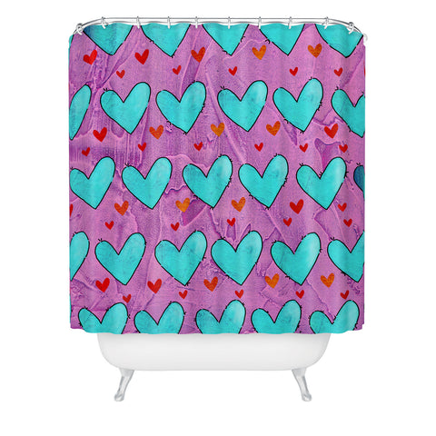 Isa Zapata Love Butterfly Shower Curtain