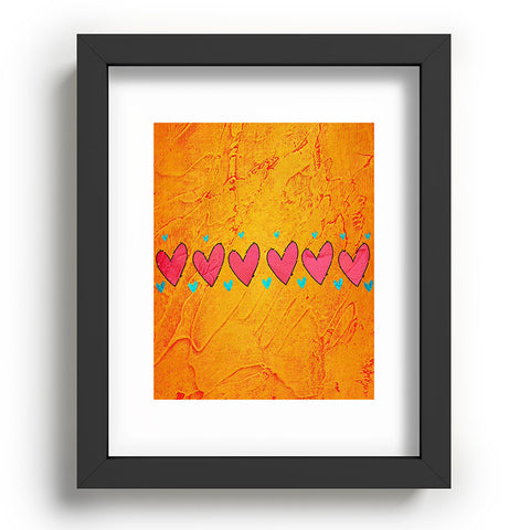 Isa Zapata Love Is In The Air Orange Recessed Framing Rectangle
