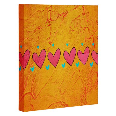 Isa Zapata Love Is In The Air Orange Art Canvas