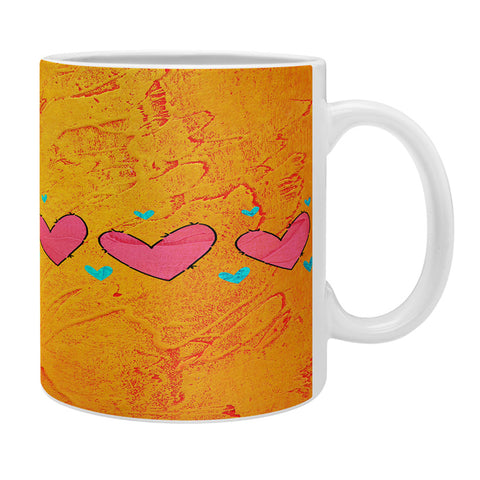 Isa Zapata Love Is In The Air Orange Coffee Mug