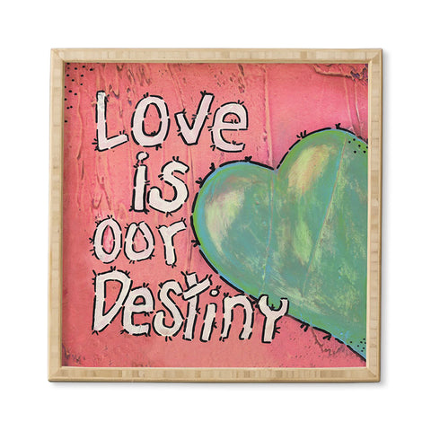 Isa Zapata Love Is Our Destiny Framed Wall Art