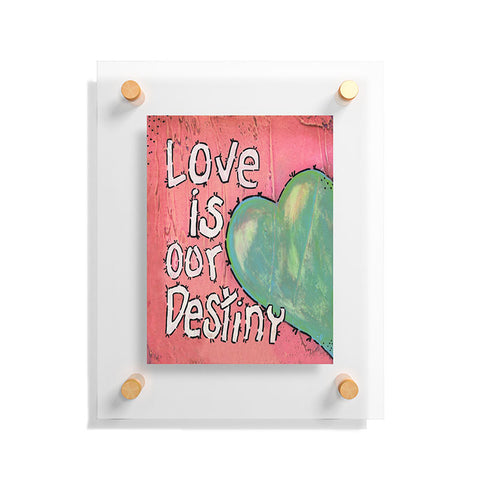 Isa Zapata Love Is Our Destiny Floating Acrylic Print