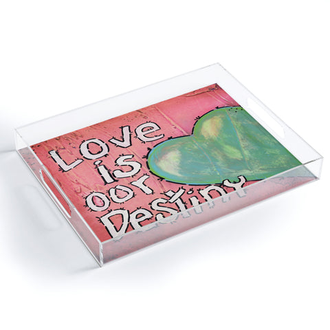 Isa Zapata Love Is Our Destiny Acrylic Tray