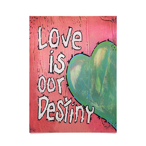 Isa Zapata Love Is Our Destiny Poster