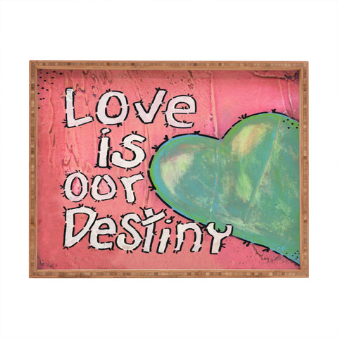 Isa Zapata Love Is Our Destiny Rectangular Tray