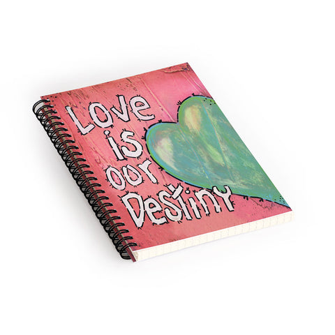 Isa Zapata Love Is Our Destiny Spiral Notebook