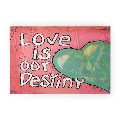 Isa Zapata Love Is Our Destiny Welcome Mat