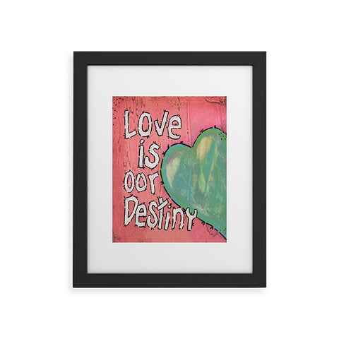 Isa Zapata Love Is Our Destiny Framed Art Print