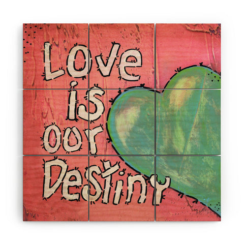 Isa Zapata Love Is Our Destiny Wood Wall Mural