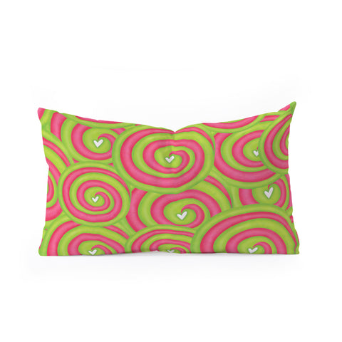 Isa Zapata Spirals Of Love Oblong Throw Pillow