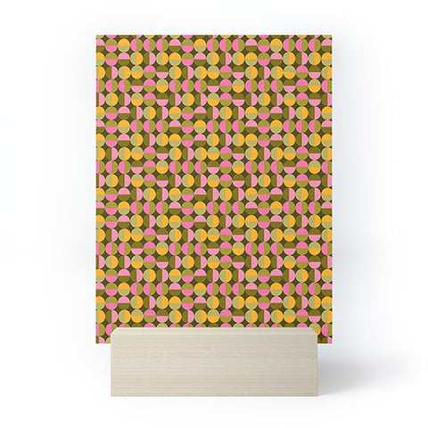 Iveta Abolina 70s Geometric Tile Mini Art Print