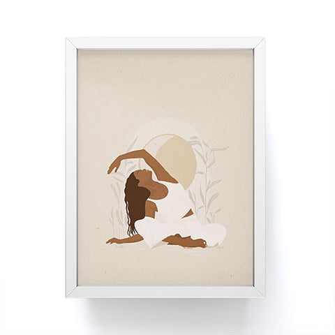 Iveta Abolina Addison Yoga Girl Framed Mini Art Print