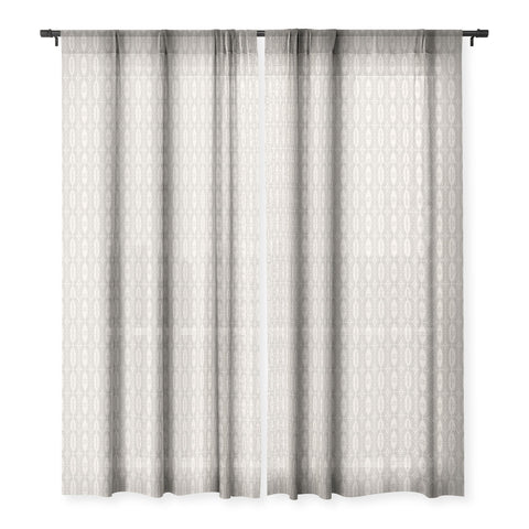 Iveta Abolina Alfonso Beige Sheer Window Curtain