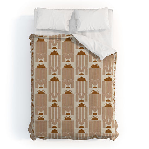 Iveta Abolina Arches and Sunset Beige Duvet Cover
