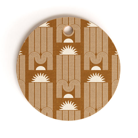 Iveta Abolina Arches and Sunset Cider Cutting Board Round