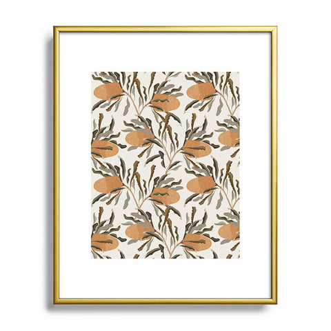 Iveta Abolina Banksia Cream Metal Framed Art Print