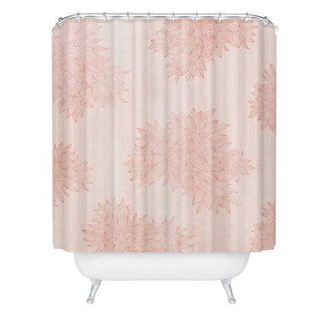 Iveta Abolina Beach Day Pink Shower Curtain
