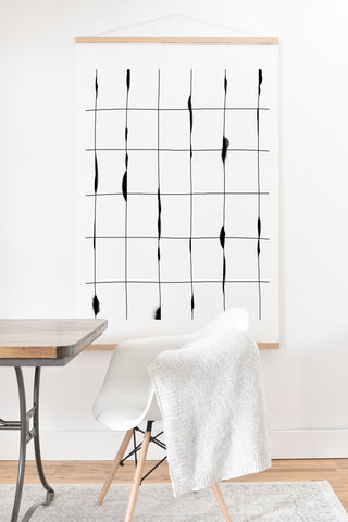 Iveta Abolina Between the Lines White Art Print And Hanger
