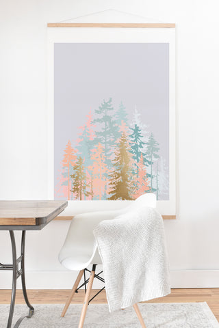 Iveta Abolina Blush Forest Art Print And Hanger