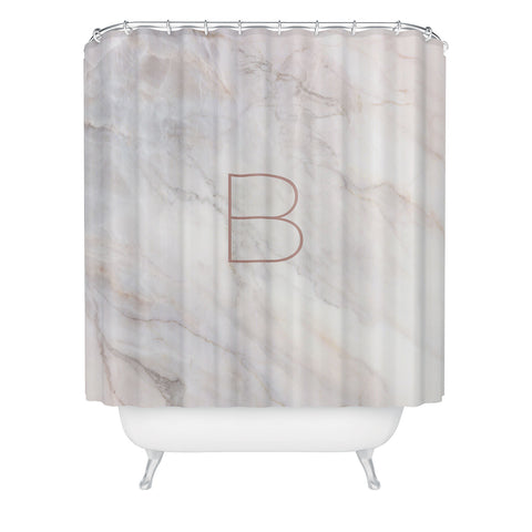 Iveta Abolina Blush Marble II B Shower Curtain