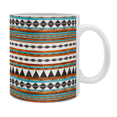 Iveta Abolina Brown Teal Navajo Coffee Mug