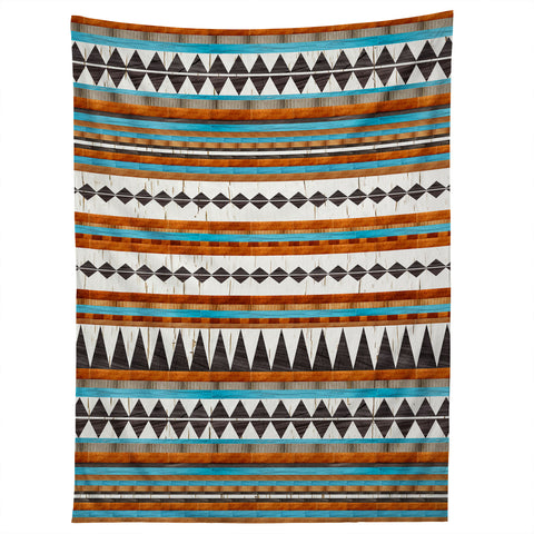 Iveta Abolina Brown Teal Navajo Tapestry
