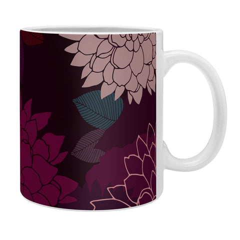 Iveta Abolina Burgundy Rose Coffee Mug