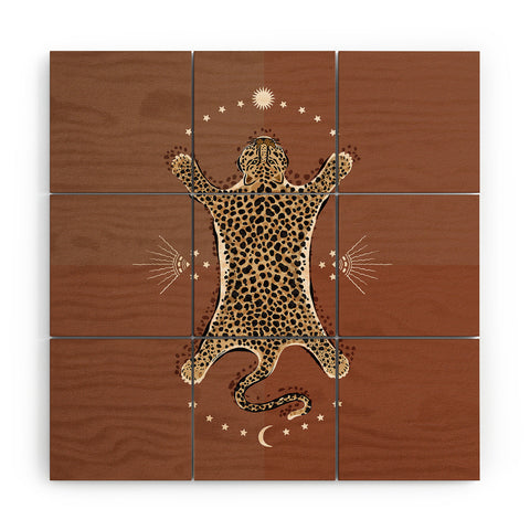 Iveta Abolina Celestial Cheetah Wood Wall Mural