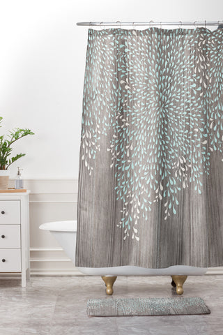 Iveta Abolina Coastal Raindrops Shower Curtain And Mat
