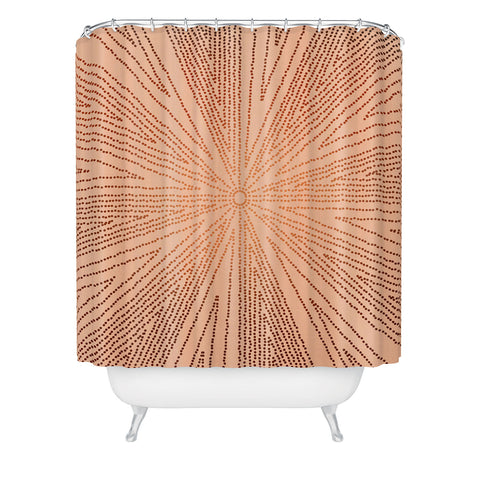 Iveta Abolina Copper Leaf Shower Curtain
